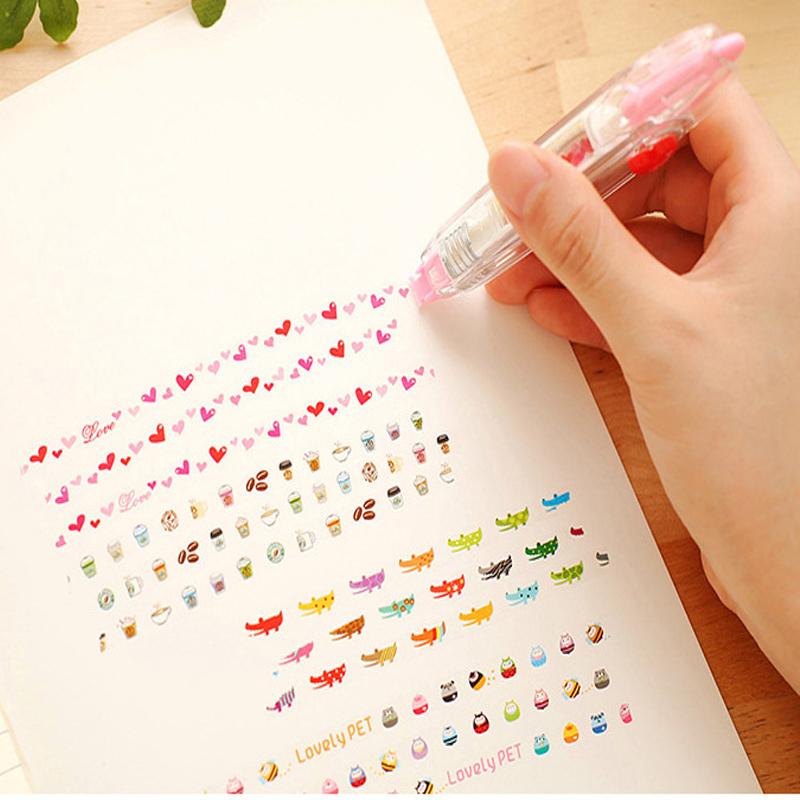 Kawaii Correction Belt Kawaii Accessories Girls Hand Account Decorative Stickers Marker Pen School Stationery Office Supplies