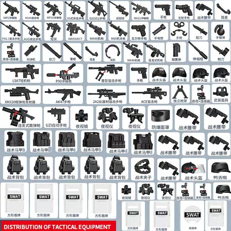 High-Quality Ww2 Army style High-Quality Army High-Quality Police High-Quality Solider High-Quality Swat High-Quality Weapons Interior space