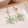 with Leaf Stalk Floral Pendant Earrings Zinc Zinc Alloy Stud Earrings Enamel Flower Drop Earrings  Vacation