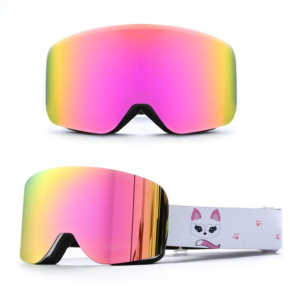 Skibrille Winter Schnee Snowboardbrille für Herren Damen Anti-Beschlag Ski Snowboard Brille für Erwachsene Anti-Beschlag UV400 Schutz Schneeskibrille