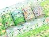 Yubbaex Natural Law Masking Gold Foil Cute 15mm Wide X 12 Rolls Leaves Flying X 12 Tape, Stamp, Design, (Willow Rolls)