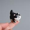 Animal Pendant Carved Dog Pendant Akita Husky Dog Keyring Ornaments Wood Carved Keychain  Bag Charm