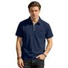 Summer New Men's Polo Shirt Casual Short Sleeve Turn-down Collar Solid Color Fashionable Light Weight Cotton T-shirt for Youth