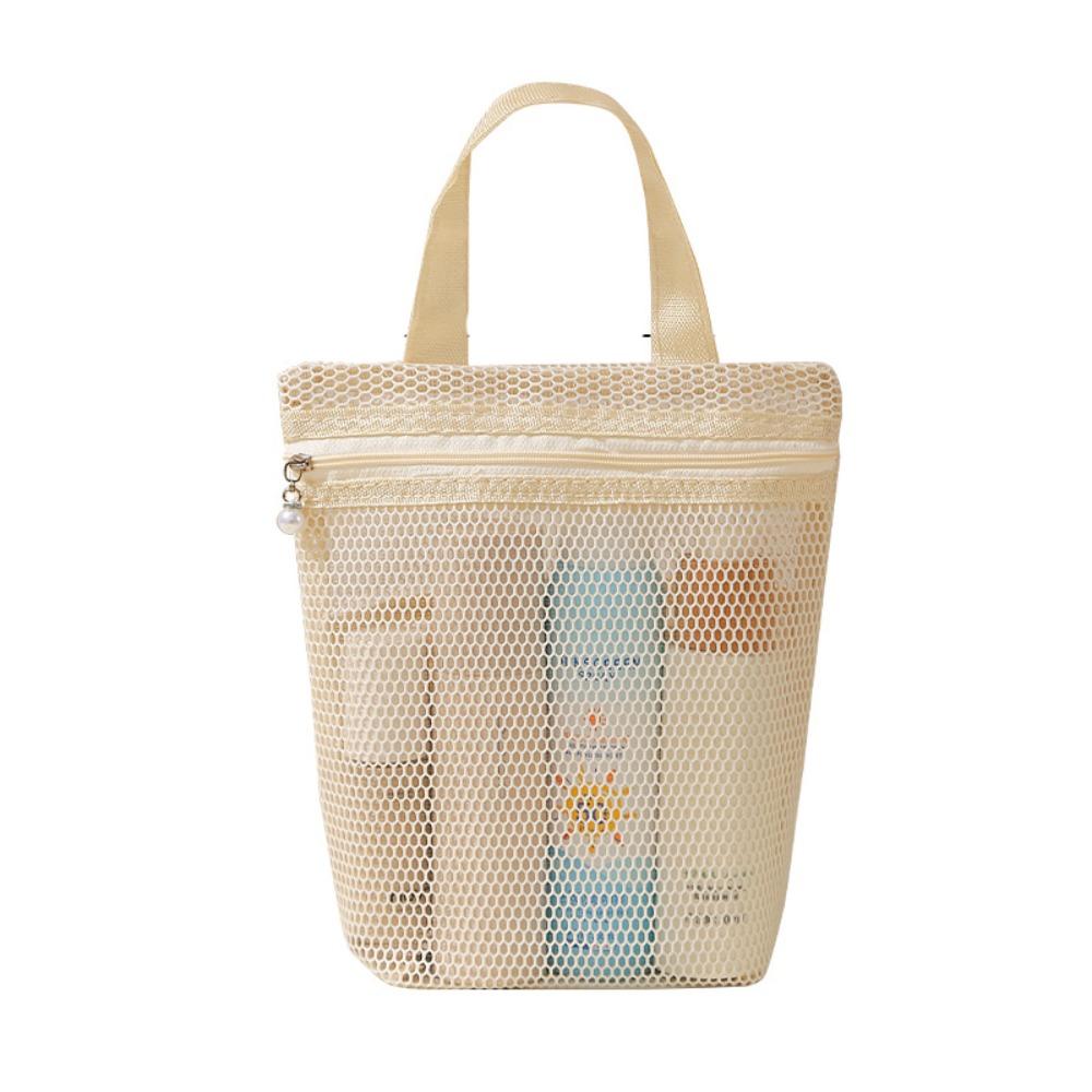 Portable Mesh Makeup Bag Gauze Toiletry Bag Portable Travel Storage Bag Business
