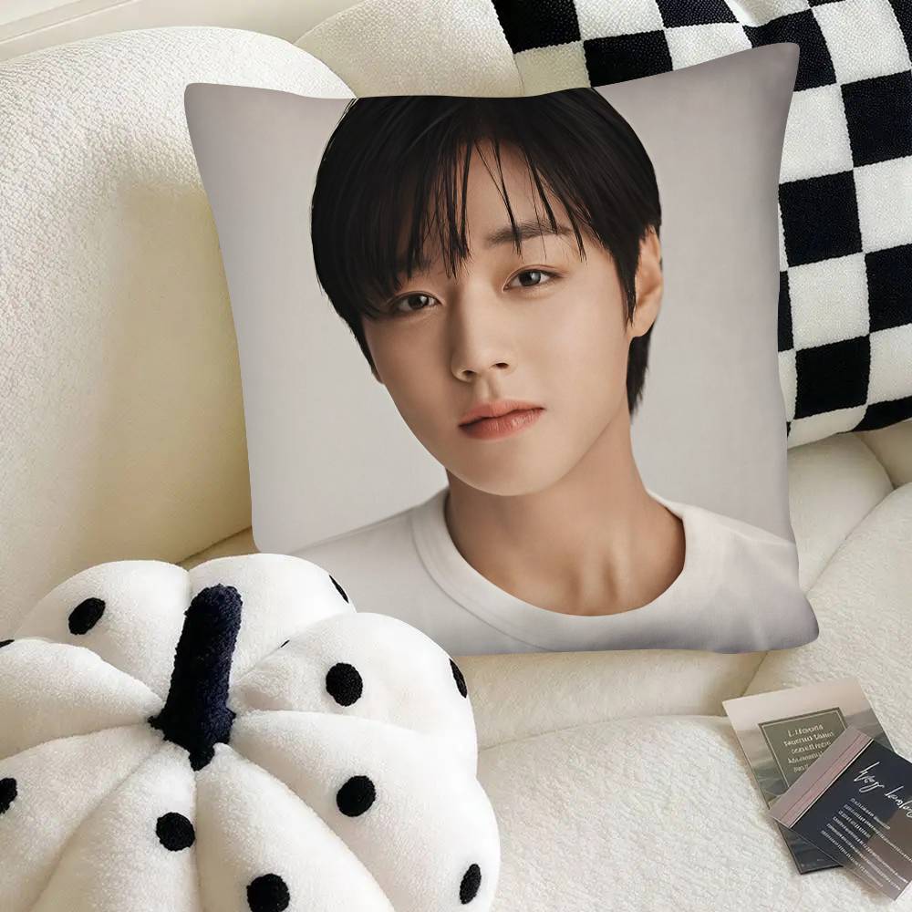Park Jihoon K-pop Kissenbezug Mode Quadratischer Kissenbezug Schlafzimmer Sofa Raum Ins Dekoration Freizeit
