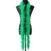 2 Meters/Bag South African Colorful Ostrich Feather Villus Fluff Bar Strip Dyed Pattern Performance Dress Hat Scarf
