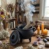 Creative Retro Cast Iron Stove Black Decorative Censer Incense Stick Stove Small Stand Aromatherapy Stove Home Decoration