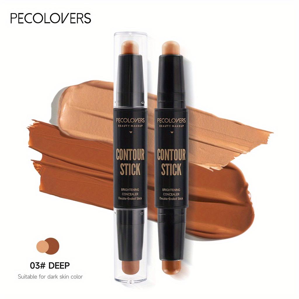 Double-headed Contouring Stick with Dual-purpose Concealer Highlighter for Three-dimensional Nose Bridge Shadow V Face High Nose Bridge Face Makeup