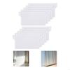 62KD Plastic Base Plate Set of 10 White Vertical Blind Bottom Weight Slats Accessory for Home Bedroom Office Portable