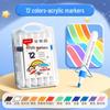Washable Non-Bleeding Acrylic Markers for Kids - Stackable, Watercolor Pens for Elementary Students