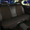All-Season Breathable Linen Car Seat Cushion Set with Polka Dot Embroidery