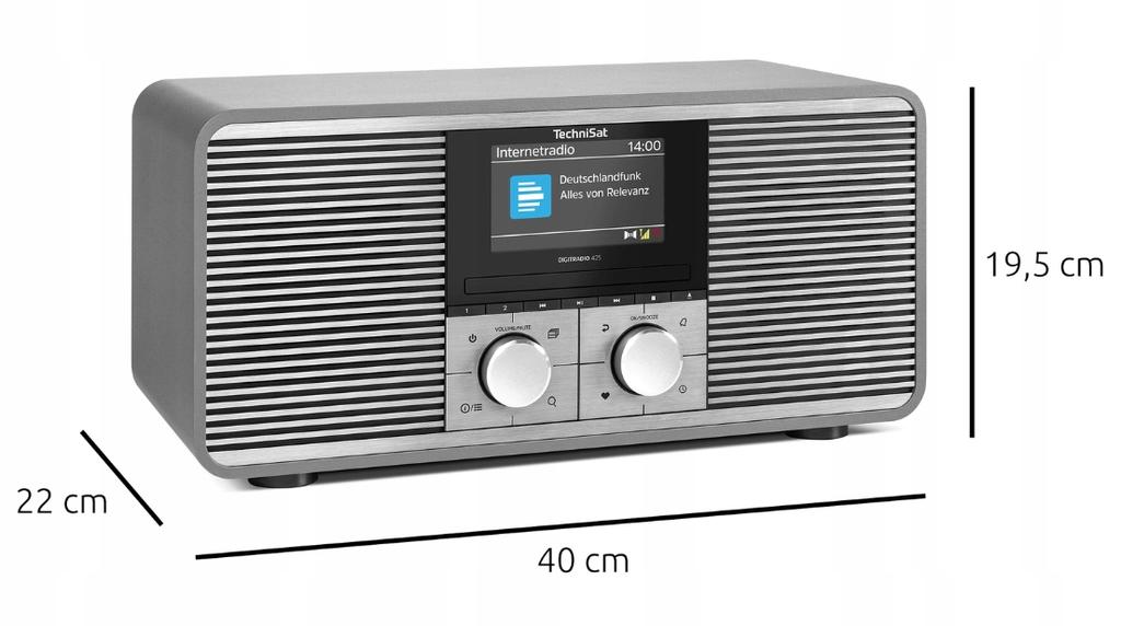 TechniSat DIGITRADIO 425 DAB+ CD Internet Radio Tower Wi-Fi Spotify 40W