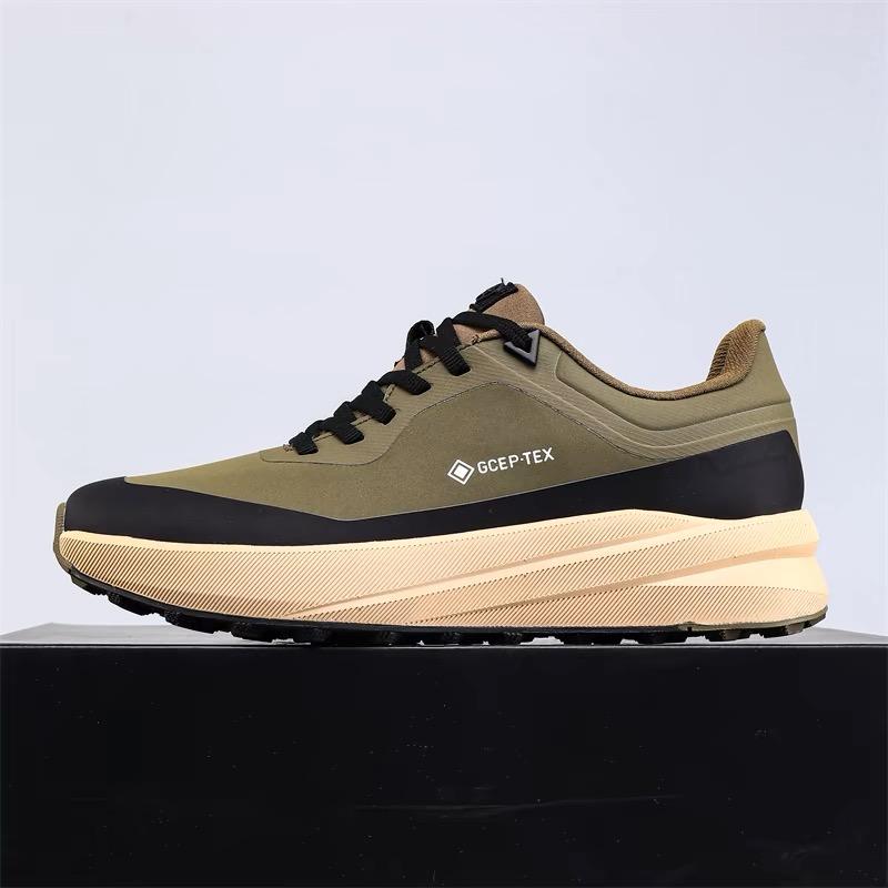 Fashion High Quality Casual Leather Trainers Men New Trendy Versatile Sneakers Thick-soled Male Hiking Shoes Luxury Brand Outdoor Shoes