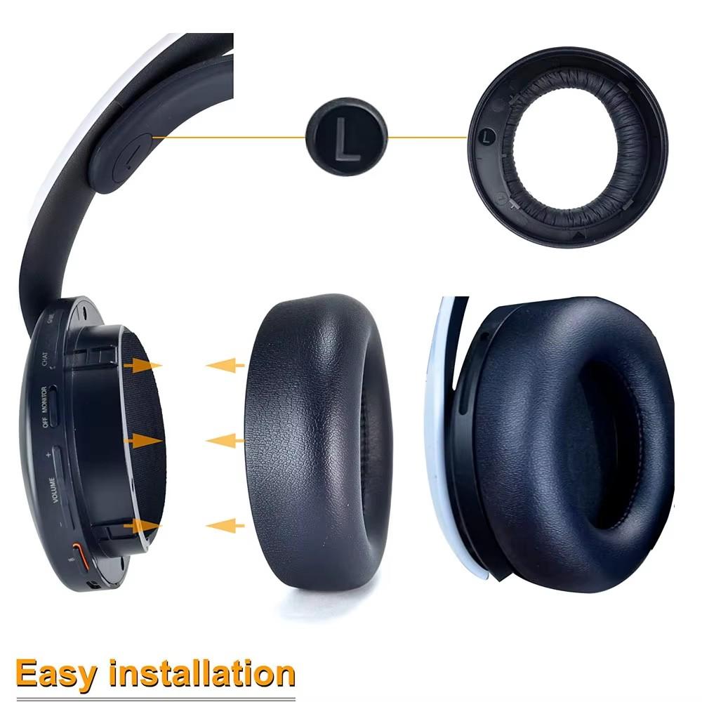 For Sony Playstation PS5 Pulse 3D Wireless Headphones Headset Replacement Ear Pads Cups Earpad Memory Foam Cushions Good quality