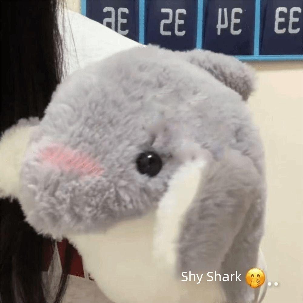 Pink Grey Plush Shark Hand Puppet Cartoon Shark Early Education Educational Toys Imaginative Play Storytelling Plush Doll Gift