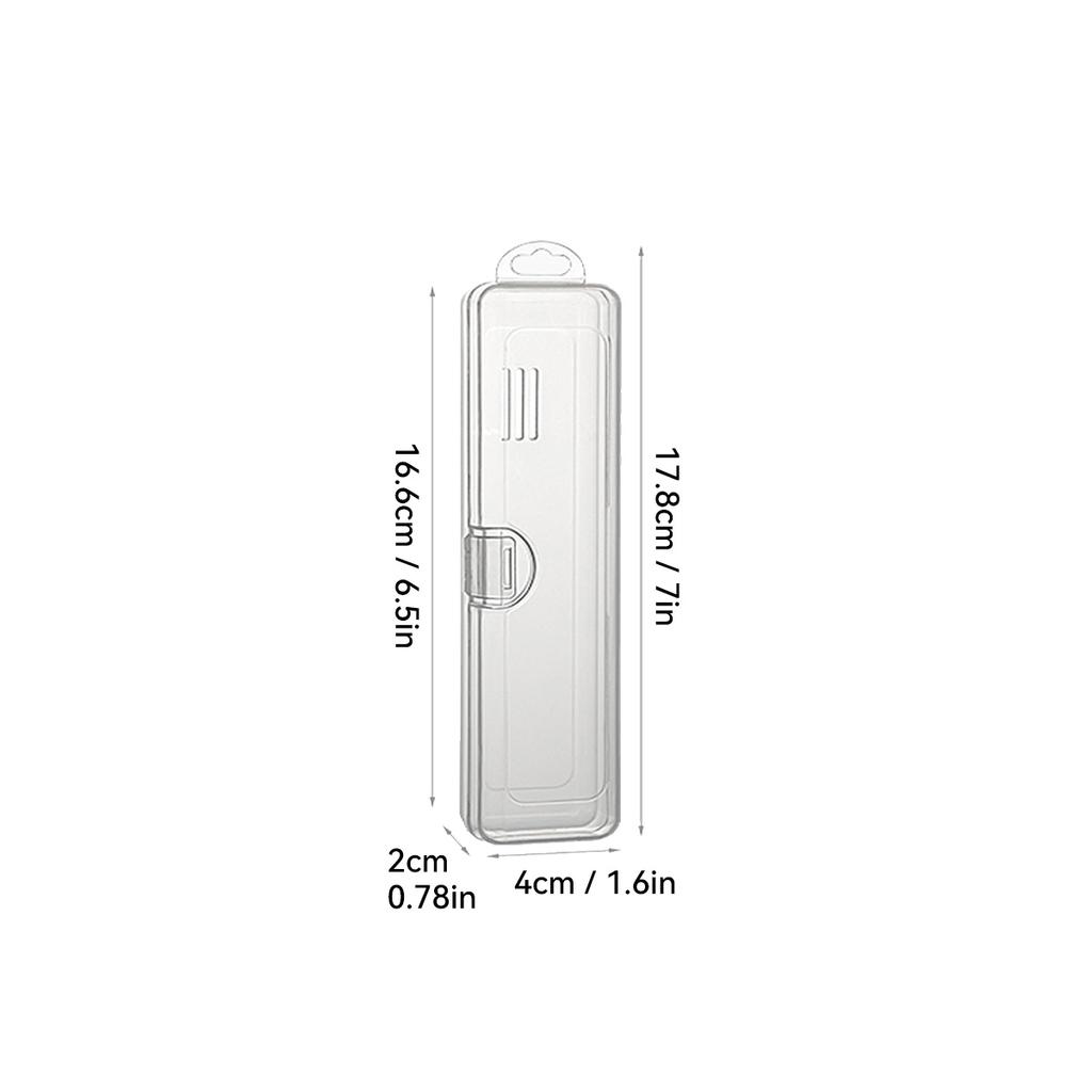 Toothbrush Box Transparent Organizer Case Travel Portable Toothbrush Holder Plastic Toothpaste Box Storage Container