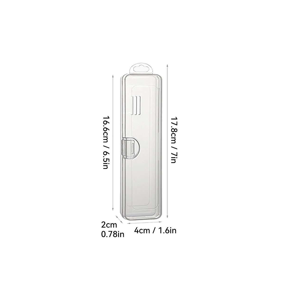 

Коробка для зубных щеток Прозрачный органайзер Чехол для путешествий Портативный держатель для зубных щеток Пластиковая коробка для зубной пасты Контейнер для хранения