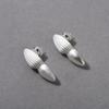 Cold Wind Personality Unique Copper Platinum Irregular Earrings S925 Silver Needle Earrings Niche Trend Fashion Earrings