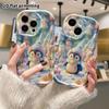 Phone Case: 2D Flat, Suitable for iPhone 18 17 16 15 14 13 12 Pro Protective Case, Snowy Mountain Little Penguin, Perfect Christmas and Halloween Holi