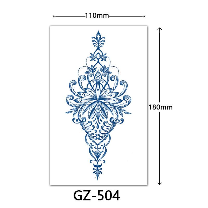 Herbal Tattoo Stickers, Juice Tattoo Stickers, Semi-Permanent Tattoo Stickers Dragon Snake Animal Tattoos