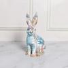 Easter Rabbit Garden Statue for Thanksgiving Day Micro Landscape Decoration Gift