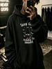 Casual Streetwear Style, Hoodie, Sexy Ghost Ready to Haunt Graphic Print, Autumn Winter Daily Wear, Gift for Boyfriend Or Friend
