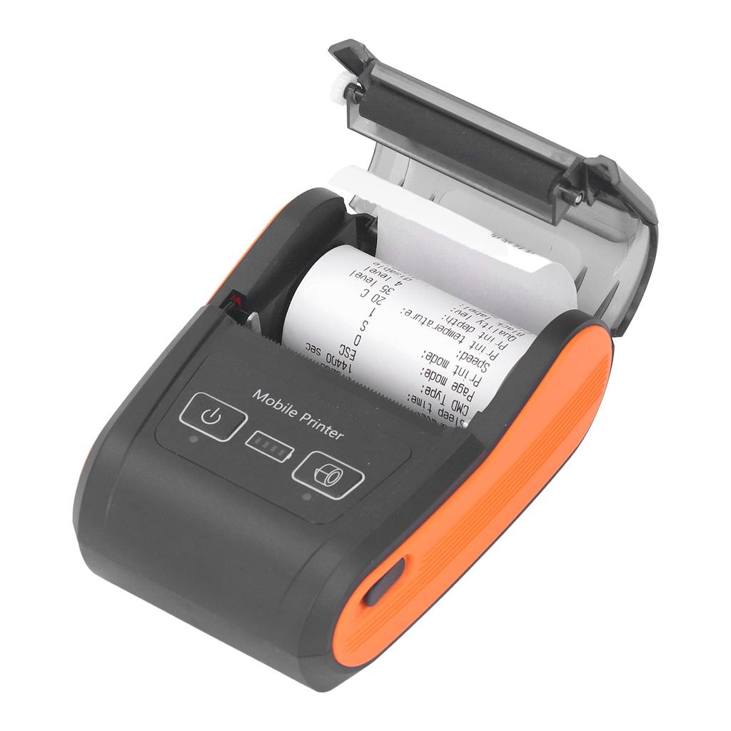58mm Thermodrucker 203DPI 90mm/s Drahtloser Mini-BT Tragbarer Belegdrucker für Supermarkt