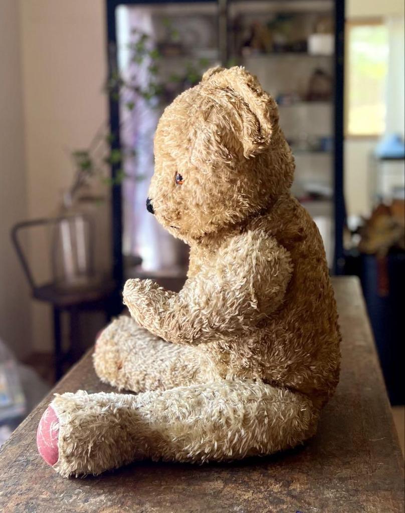 [USED] Vintage Teddy Bear, Antique, 50cm, Unmarked