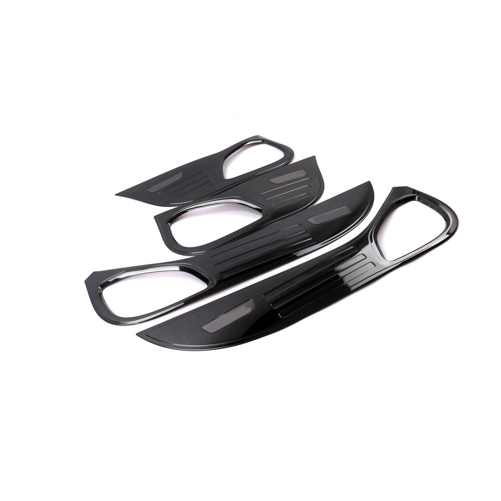 For Mitsubishi Eclipse Cross 2018- Car Accessories Stainless Inner Door Anti-kick Pad Cover Trim Frame Decoration