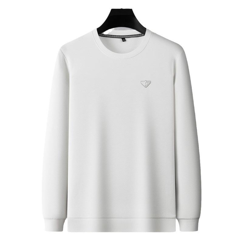 New Versatile Daily Business Spring And Autumn Men'S Men'S Standing Collar Long Sleeved Casual Outdoor Hoodie Jacquard Knitted Sweater