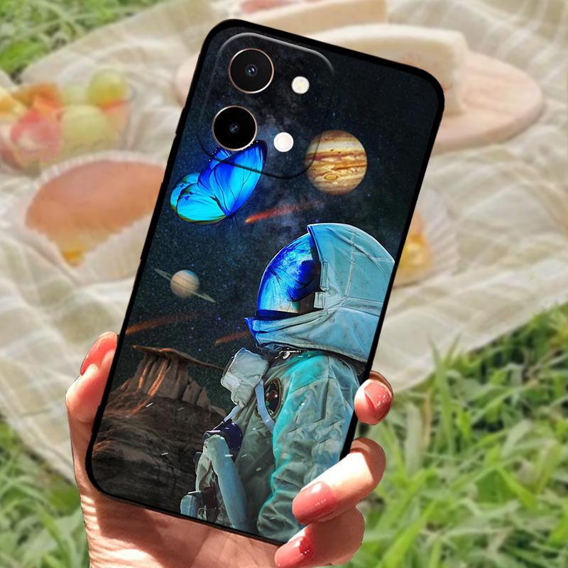 Case For Vivo Y28 4G Back Cover Anti-Falling Phone Shell For VIVO Y28 Fashion Fundas Non-slip Cartoon Soft Silicone Phone Bumper