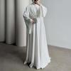 Cross-border European and American Women's Clothing Amazon Lace-up Loose Retro French Dress Long-sleeved Simple Coat