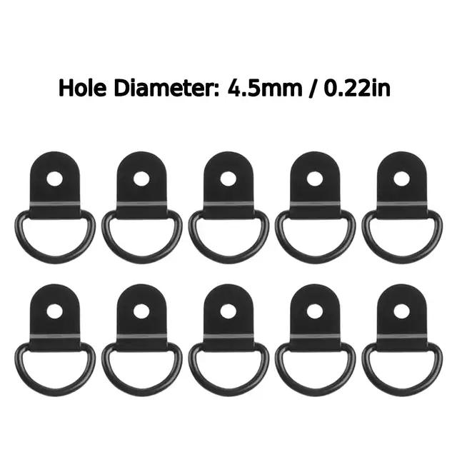 10 шт. D-образный крюк для крепления, крепежное кольцо из нержавеющей стали для грузовых прицепов, автофургонов, лодок, аксессуаров