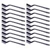 20Pcs Wire Scratch Brush Curved Handle Metal Wire Brush Polishing Cleaning Tool