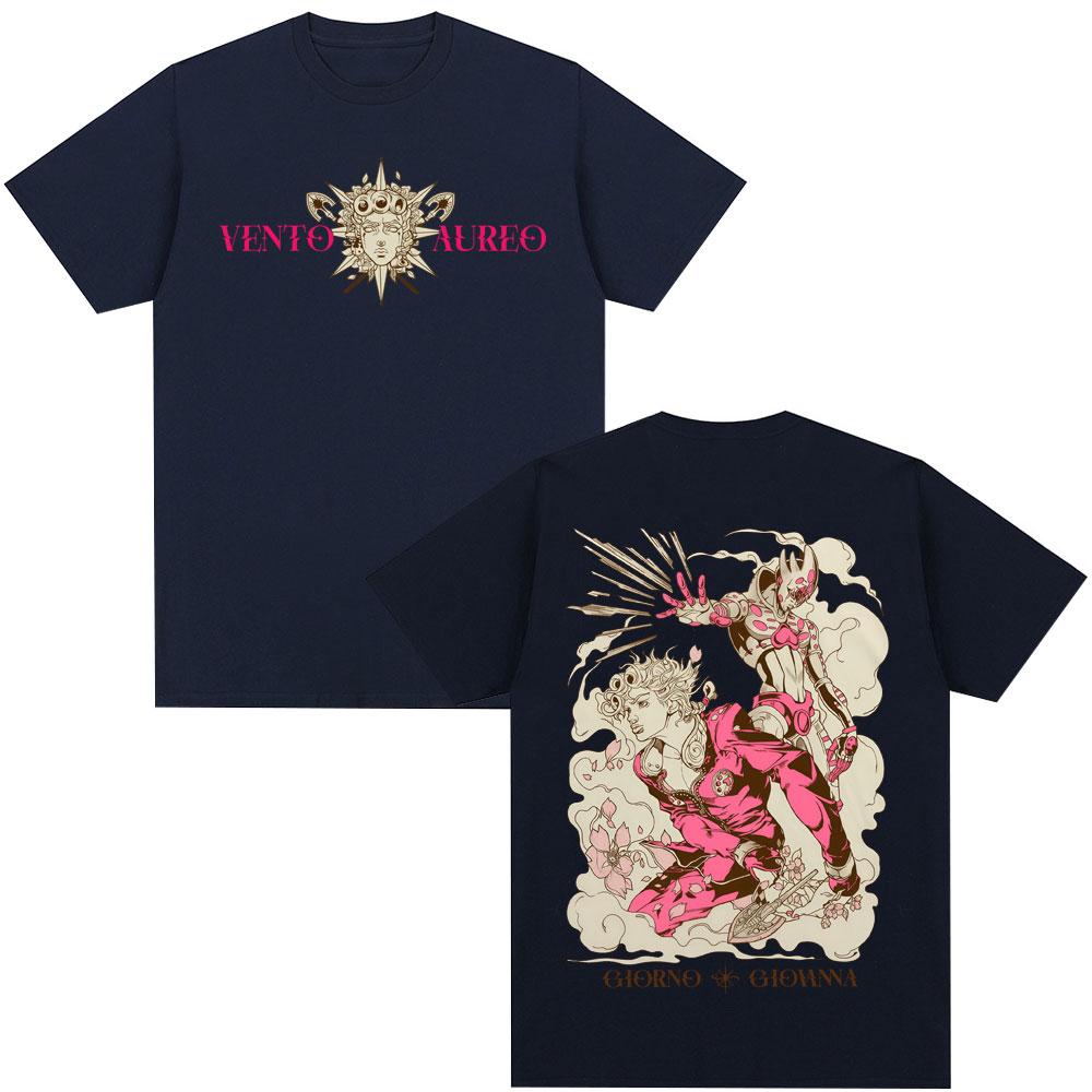 

Anime Jojo Bizarre Adventure Tshirt Giorno Giovanna Unisexga Graphic Tshirts Unisex Women Clothing Cotton Casual T Shirts 4XL