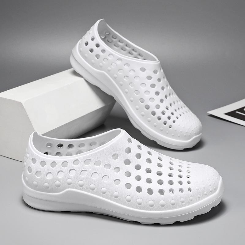 Large size men's and women's shoes casual fashion outdoor sports hole shoes non-slip beach shoes spring and summer versatile sandals