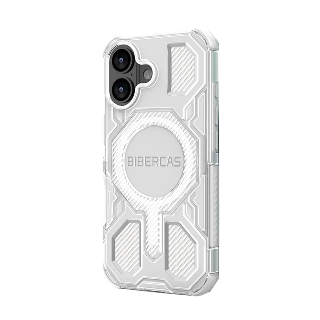 BIBERCAS New Mobile Phone Case With Magnetic Suction And Four-sided,military-grade Anti-drop Mobile Phone Protective Case With Carbon Fiber Texture