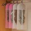 Zippered Wig Storage Bag Hanging with Hook Breathable Non-woven Fabric Dust-proof Organizer Protector Space Saving Portable Zipper Case for