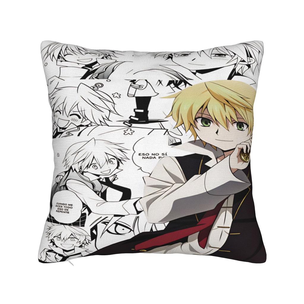 Pillow Case Ozz Manga Pandora Hearts Print  Pillow Cover For Sofa Home Decor Funny Pillowcases
