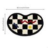 Bath Mat, Non Slip Absorbent Bathroom Rug, Quick Dry Entryway Floor Decor 3 Color Checker Bean