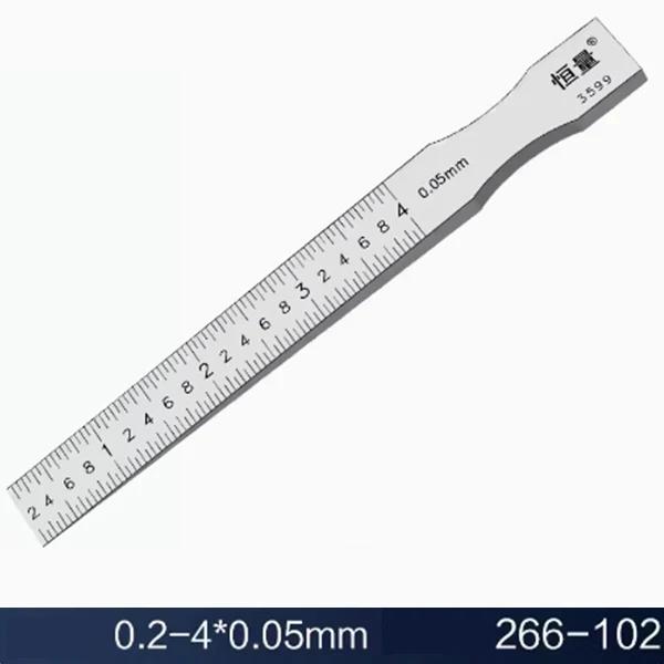 Hengliang Flatness Detection Plug Gauge Gap Detection Ruler Oblique Gap Ruler Wedge Plug Gauge Stainless Steel Vernier Calipers