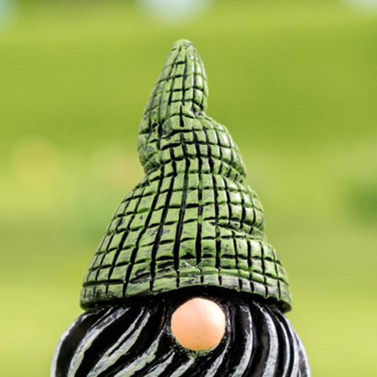 7Pcs/Set Garden Gnome Figurine Outdoor Lawn Planter Pot Faceless Dwarf Resin Statue Sculpture Decoration Ornament