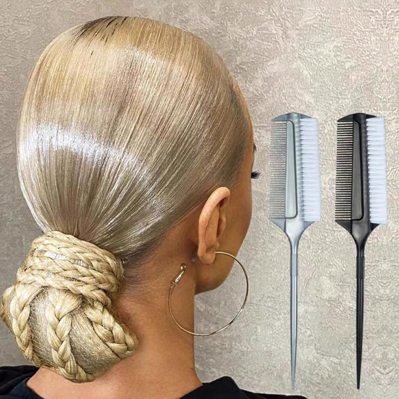 Hårborste Borste för att kombinera smink och hårkam, Borste för latinamerikanska dansfrisyrer och utjämning av hår med spetsig kam