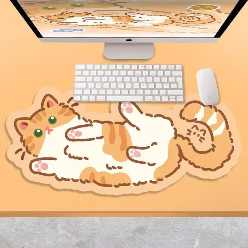 30*70 cm Kawaii Furry Mouse Pad  Kitty Cats Mouse Mat 70x30cm Gamer Desk Carpet Anime Mousepad Gaming Accessories Play Mats