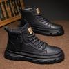 Soft Sole Soft Sole Autumn New Martin Boots Retro Men's Shoes Work High Top Leather Shoes Non-slip Tooling Shoes Casual Short Boots