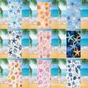 Quick-Dry Starfish & Shell Ultra-Fine Fiber Beach Towel with Double-Sided Fleece & Ocean Digital Print