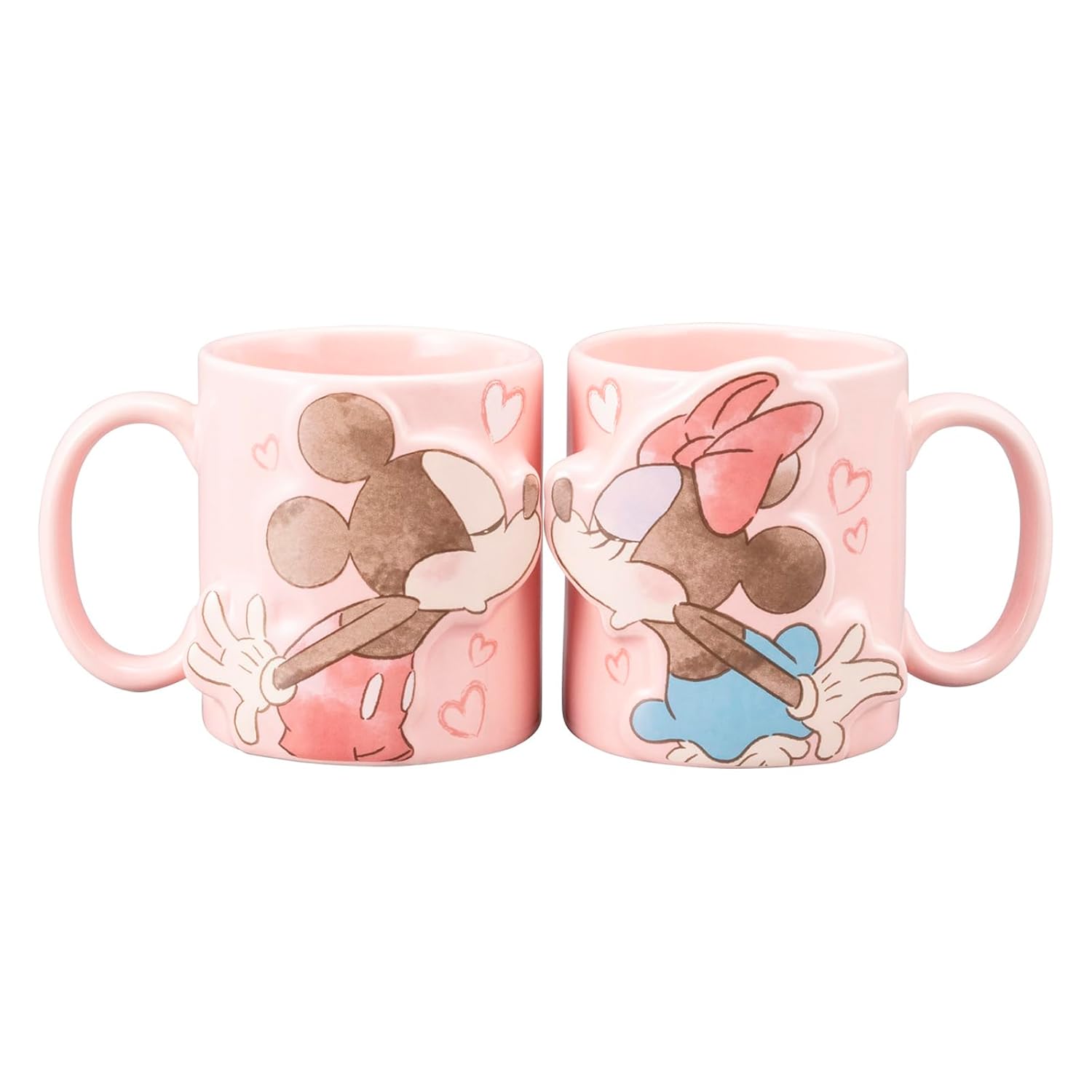 San Art Disney Mickey Mouse Minnie Pair Mug Cup 2-piece Set Approximately 300ml SAN4077