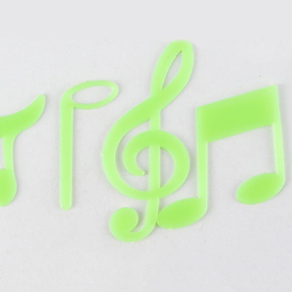 Musical Christmas Note Glow 15pcs In The Dark Wall Sticker