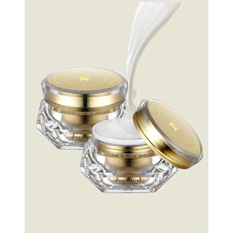 Premium goat milk cream containing 75% goat milk, 50g / Highly nutritious elastic cream