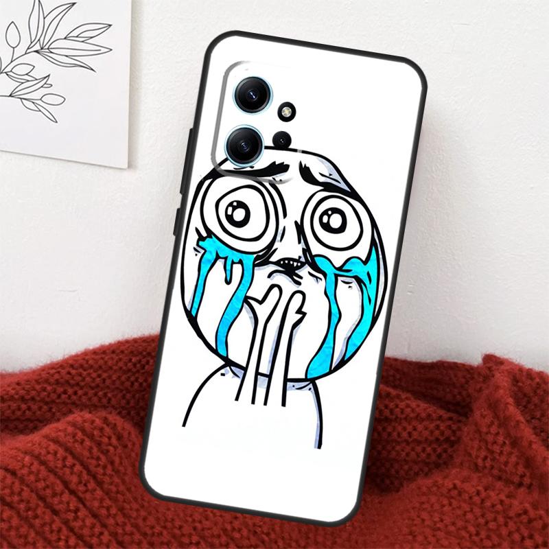 

Чехол с мемом Troll Face для Xiaomi Redmi Note 14 10 11 12 13 15 Pro Plus Чехол для Redmi 15 15C 13C 12C 10C 14C Redmi Note 10 Pro